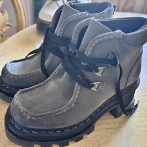 Dr. Martens Gray and Black SoftWair Boots